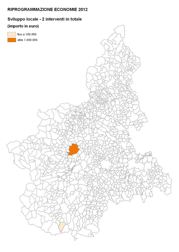 Riprogrammazione economie 2012 - SVILUPPO LOCALE